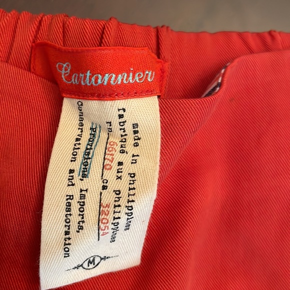 Anthropologie Tulip  Cartonnier orange shorts - Picture 7 of 9